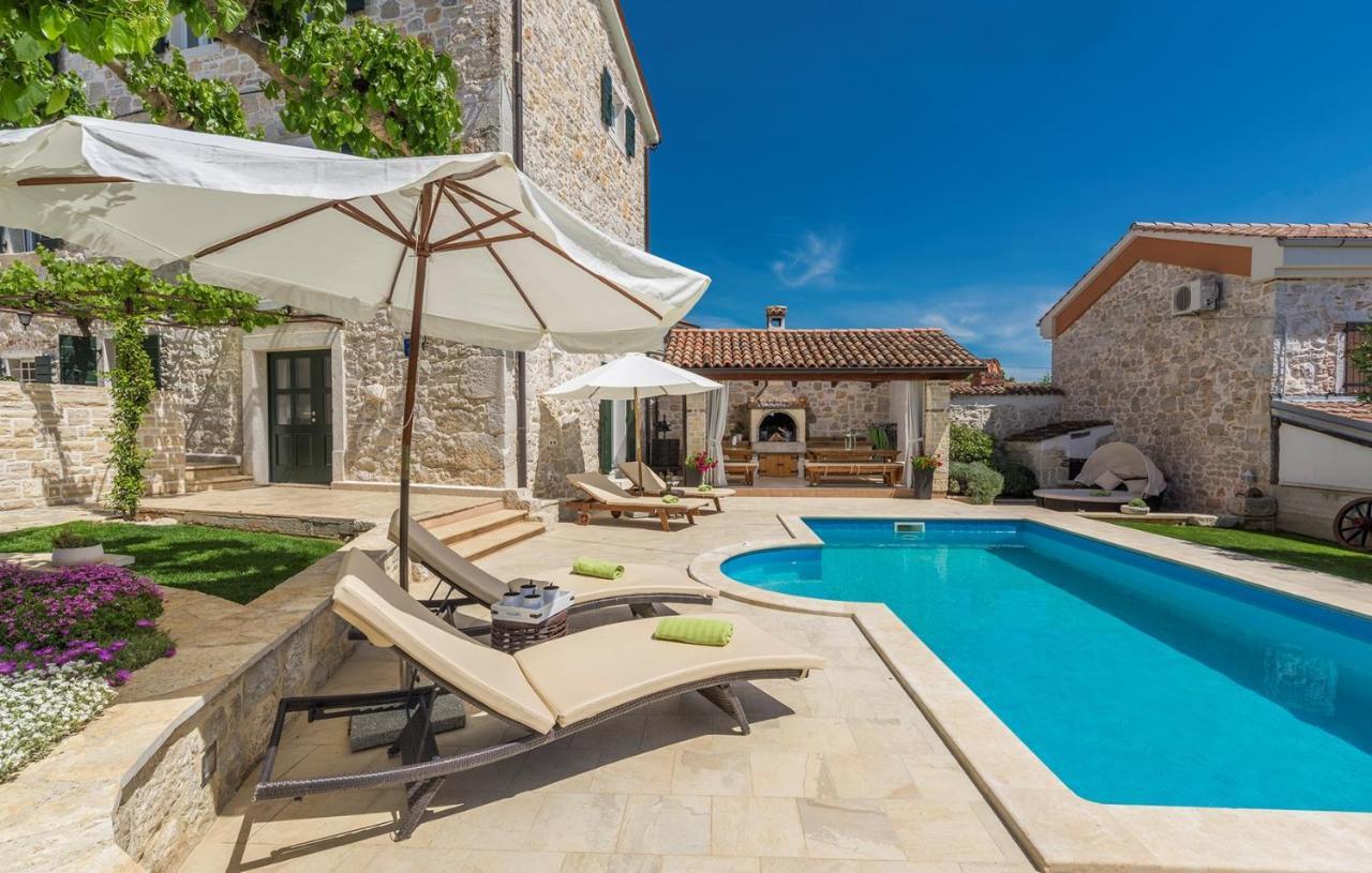Beautiful Stone House - Villa Parentium With Private Pool Dračevac 外观 照片
